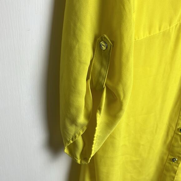 Alyx button down blouse yellow 0X - Picture 6 of 7